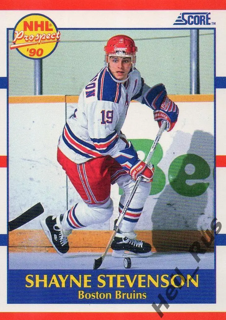 Хоккей. Карточка Shayne Stevenson/Шейн Стивенсон (Boston Bruins/Бостон) НХЛ/NHL