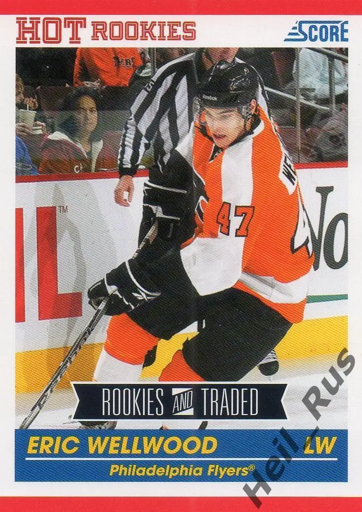 Хоккей Карточка Eric Wellwood/Эрик Уэллвуд (Philadelphia Flyers/Флайерз) НХЛ/NHL