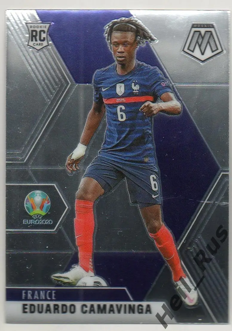 Футбол. Карточка Эдуарду Камавинга (Франция, Реал Мадрид) Euro/Евро 2020 Panini