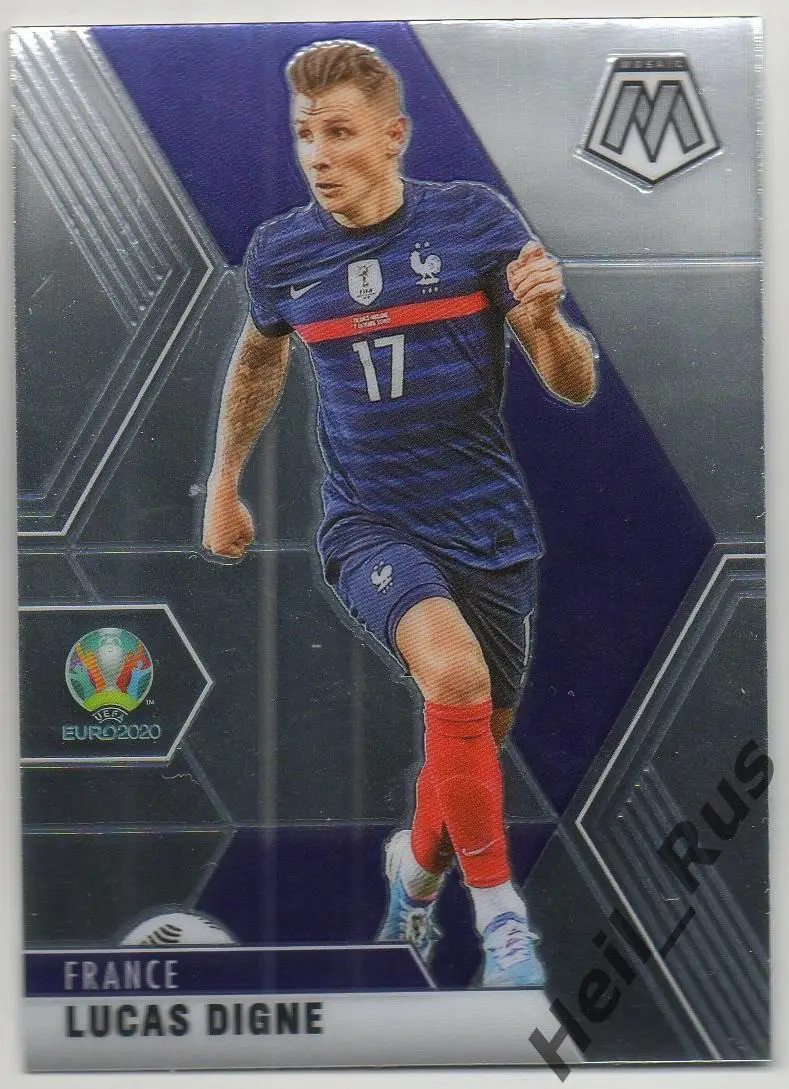 Футбол. Карточка Люка Динь (Франция, Барселона, ПСЖ, Астон Вилла) Euro/Евро 2020