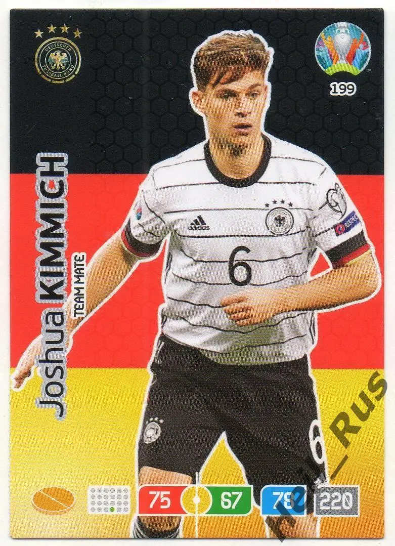 Футбол. Карточка Йозуа Киммих (Германия, Бавария Мюнхен) Euro/Евро 2020 Panini
