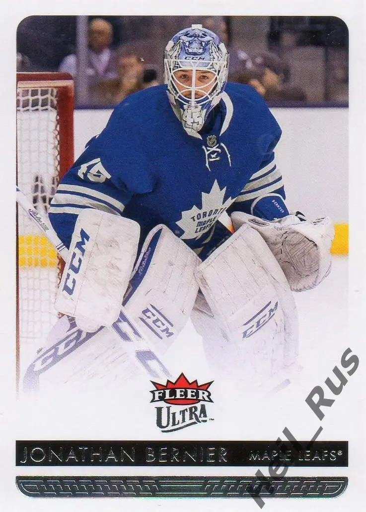 Хоккей. Карточка Jonathan Bernier/Джонатан Бернье (Toronto Maple Leafs) НХЛ/NHL