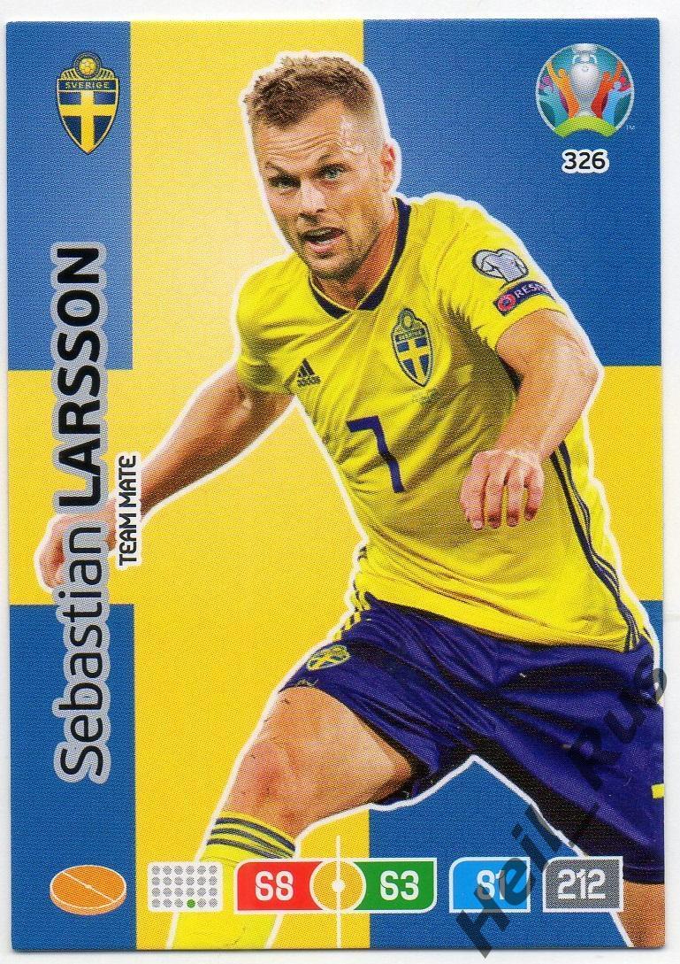 Футбол Карточка Sebastian Larsson/Себастиан Ларссон Швеция Евро/Euro 2020 Panini