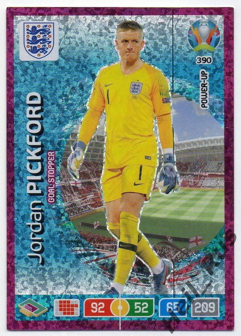 Футбол Карточка Jordan Pickford/Джордан Пикфорд (Англия, Эвертон) Евро/Euro 2020