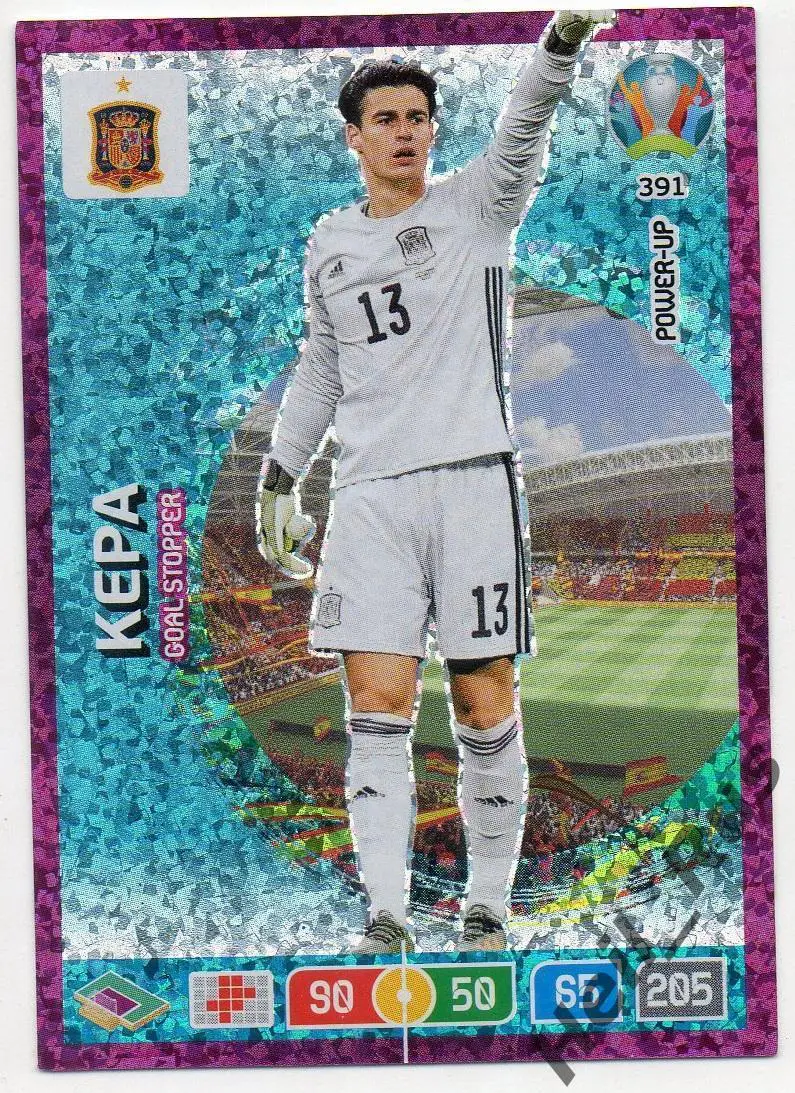 Футбол Карточка Кепа Аррисабалага Испания, Челси, Атлетик Бильбао Евро/Euro 2020