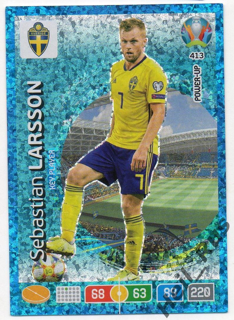 Футбол Карточка Sebastian Larsson/Себастиан Ларссон Швеция Евро/Euro 2020 Panini