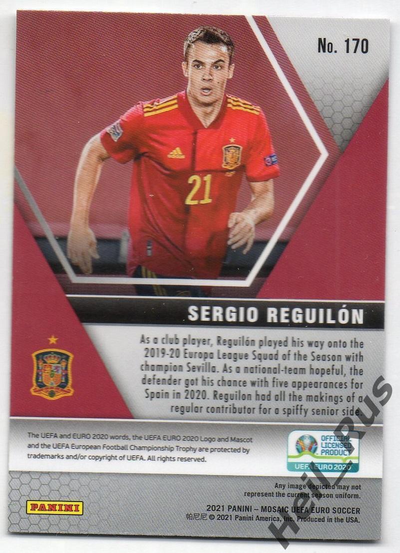 Футбол Карточка Серхио Регилон (Испания, Тоттенхэм Хотспур, Реал) Euro/Евро 2020 1