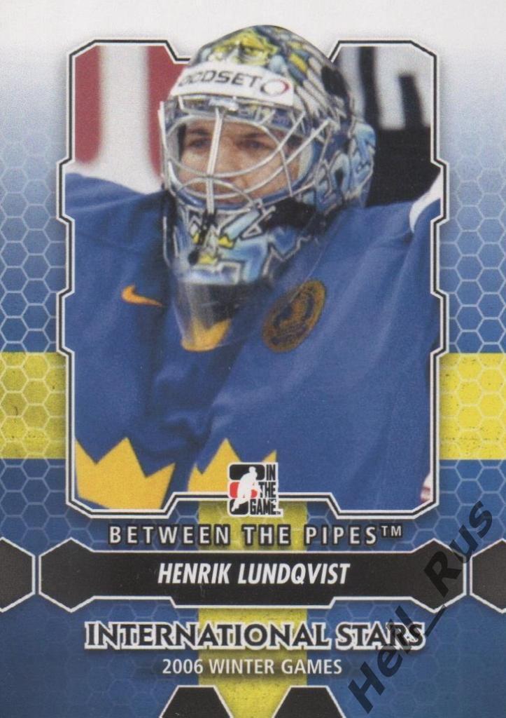 Хоккей. Карточка Henrik Lundqvist / Хенрик Лундквист (Sweden / Швеция) НХЛ/NHL