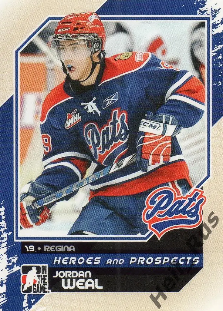 Хоккей Карточка Джордан Уил (Regina Pats, Динамо Москва, Ак Барс Казань) НХЛ/КХЛ