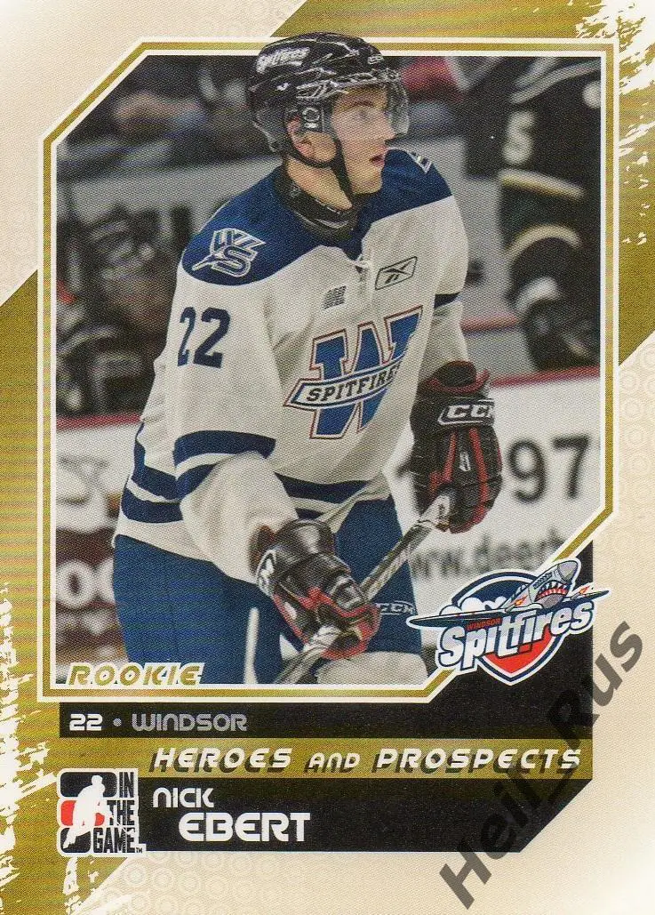 Хоккей. Карточка Ник Эберт (Windsor, Автомобилист Екатеринбург, Слован) НХЛ/КХЛ