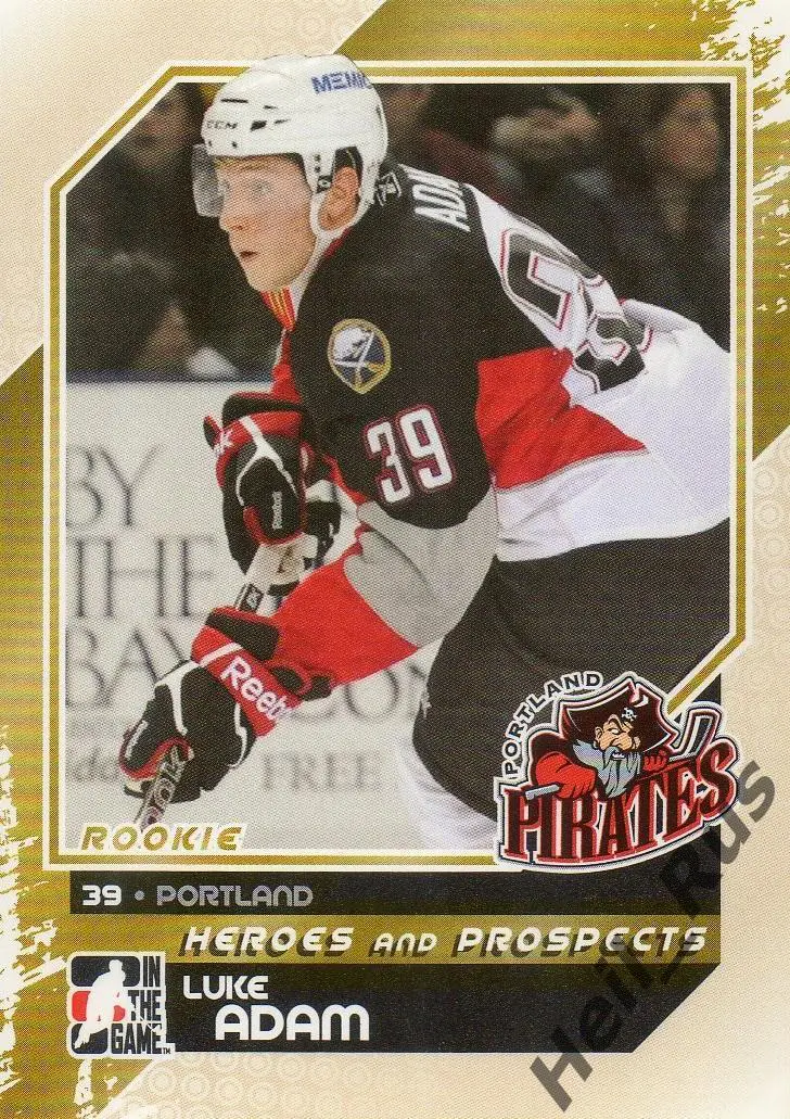 Хоккей. Карточка Luke Adam/Люк Адам (Portland Pirates/Портленд) НХЛ/NHL, AHL