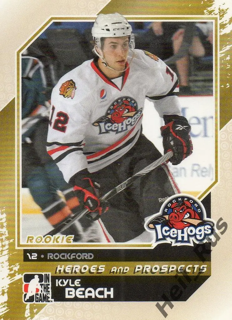 Хоккей. Карточка Kyle Beach/Кайл Бич (Rockford IceHogs/Рокфорд) НХЛ/NHL, AHL