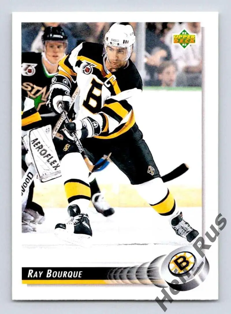 Хоккей; Карточка Ray Bourque / Рэй Бурк (Boston Bruins/Бостон Брюинз) НХЛ/NHL