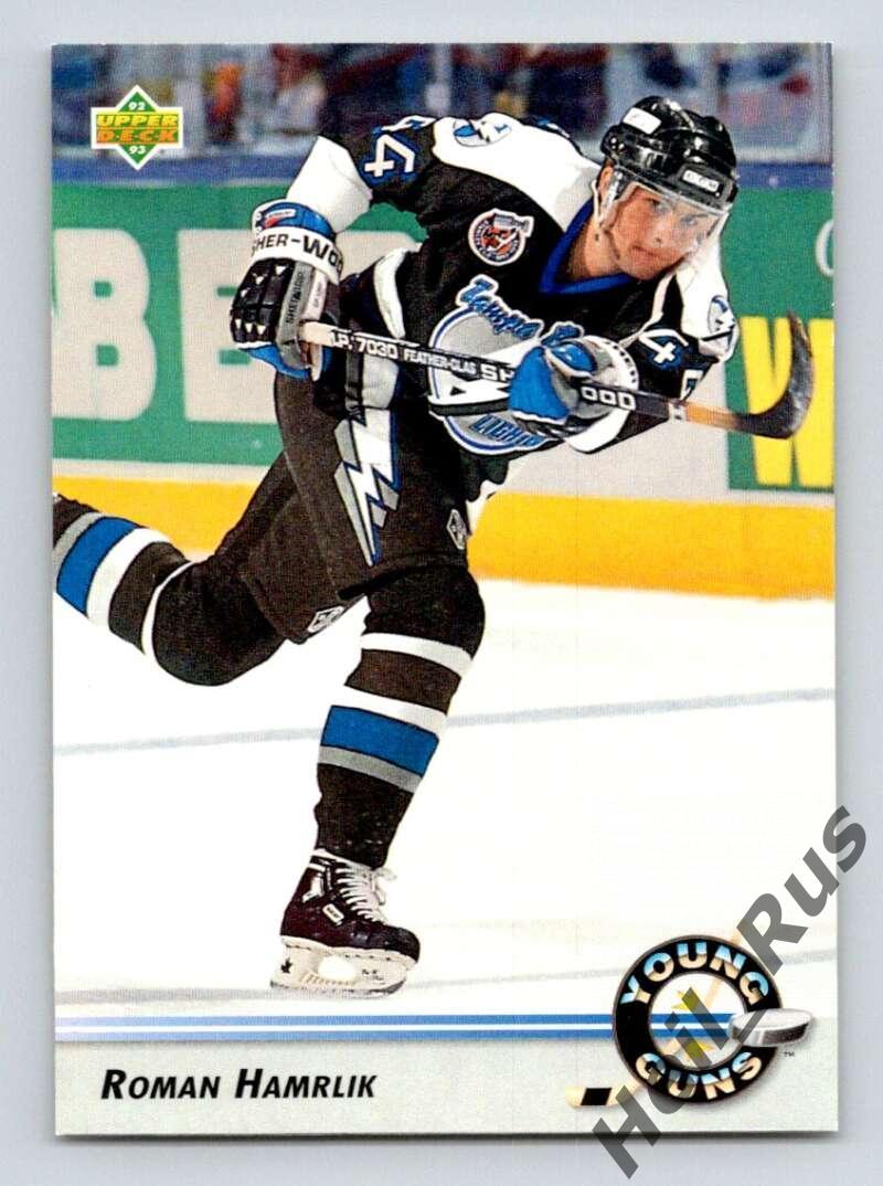 Хоккей. Карточка Roman Hamrlik / Роман Гамрлик (Tampa Bay Lightning) НХЛ/NHL