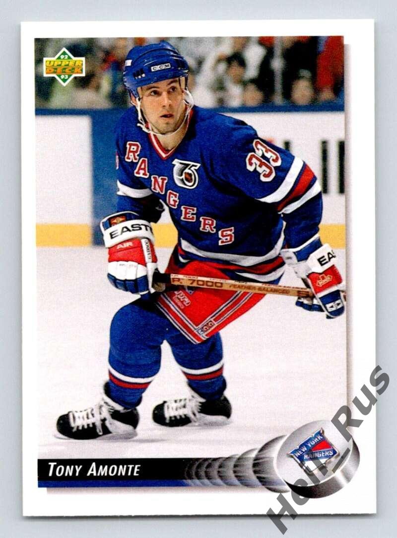 Хоккей. Карточка Tony Amonte / Тони Амонте (New York Rangers/Рейнджерс) НХЛ/NHL