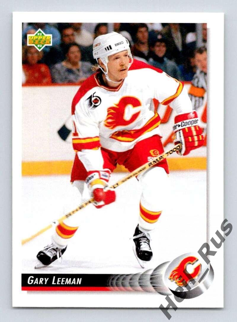 Хоккей. Карточка Gary Leeman/Гэри Лиман (Calgary Flames/Калгари Флэймз) НХЛ/NHL
