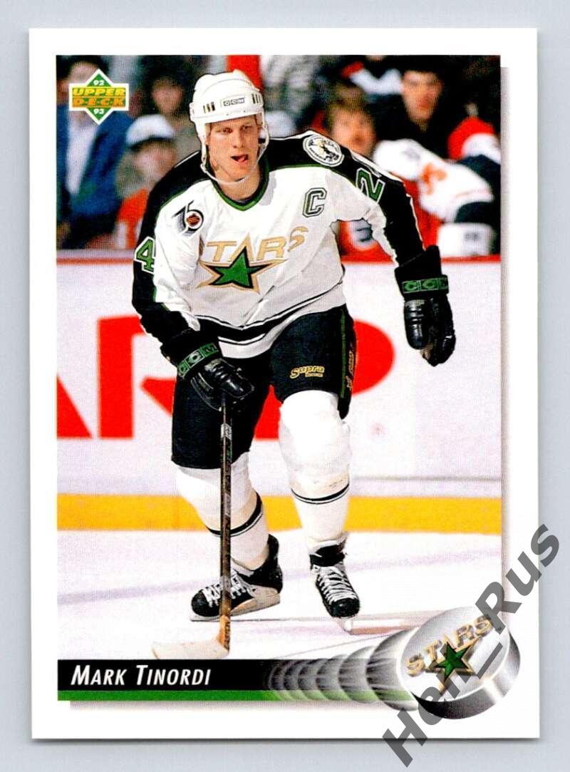 Хоккей; Карточка Mark Tinordi / Марк Тинорди (Minnesota North Stars) НХЛ/NHL