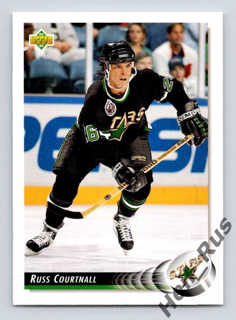 Хоккей. Карточка Russ Courtnall/Расс Куртнолл (Minnesota North Stars) НХЛ/NHL