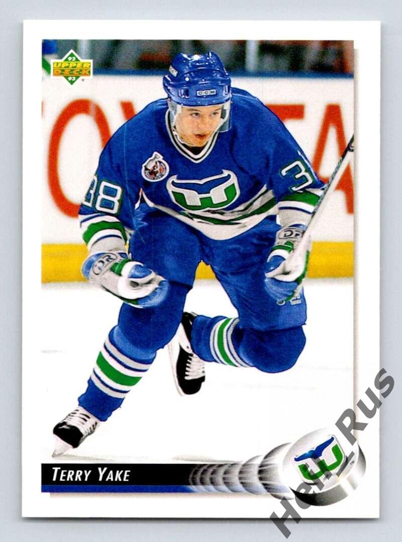 Хоккей. Карточка Terry Yake/Терри Як (Hartford Whalers/Хартфорд Уэйлерс) НХЛ/NHL