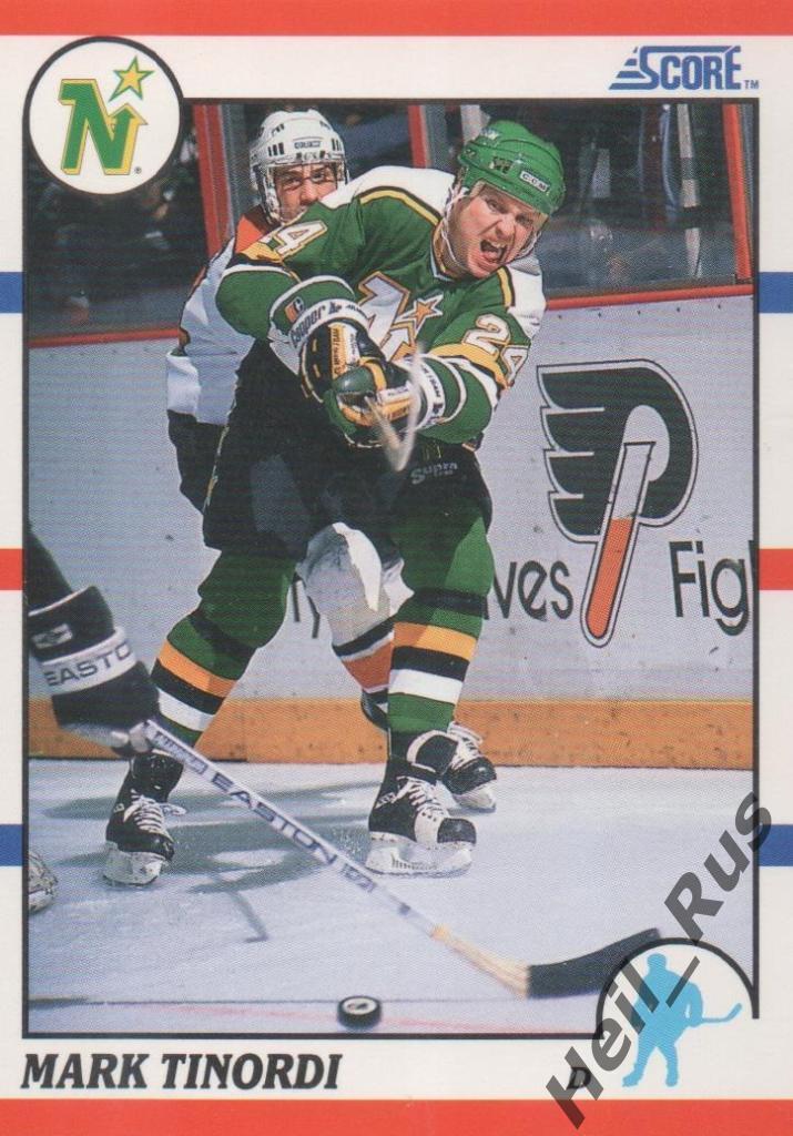 Хоккей. Карточка Mark Tinordi / Марк Тинорди (Minnesota North Stars) НХЛ/NHL