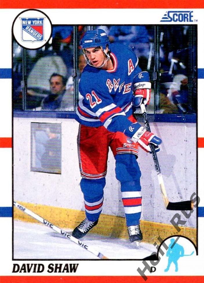 Хоккей Карточка David Shaw/Дэвид Шоу New York Rangers/Нью-Йорк Рейнджерс НХЛ/NHL