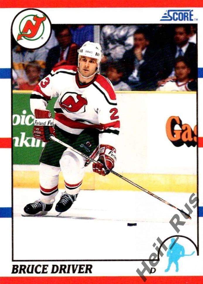 Хоккей. Карточка Bruce Driver/Брюс Драйвер (New Jersey Devils/Девилз) НХЛ/NHL