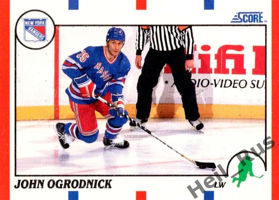 Хоккей Карточка John Ogrodnick/Джон Огродник (New York Rangers/Нью-Йорк) НХЛ/NHL