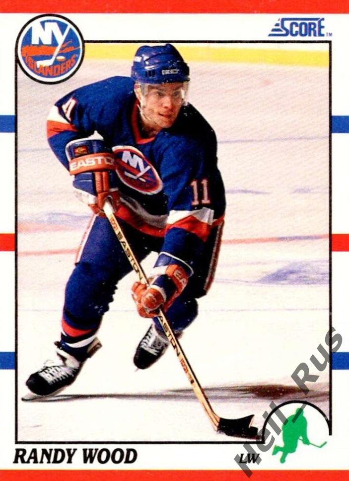 Хоккей. Карточка Randy Wood/Рэнди Вуд (New York Islanders/Айлендерс) НХЛ/NHL