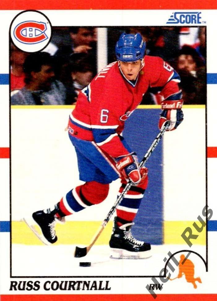 Хоккей Карточка Russ Courtnall/Расс Куртнолл Montreal Canadiens/Монреаль NHL/НХЛ