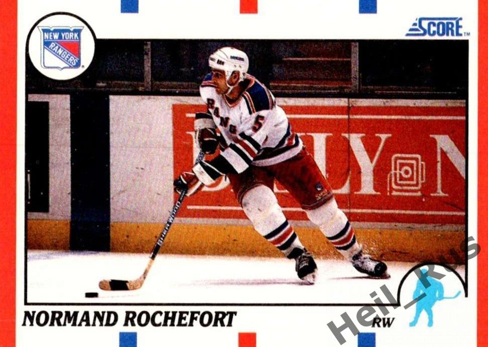 Хоккей. Карточка Normand Rochefort/Норман Рошфор (New York Rangers) НХЛ/NHL
