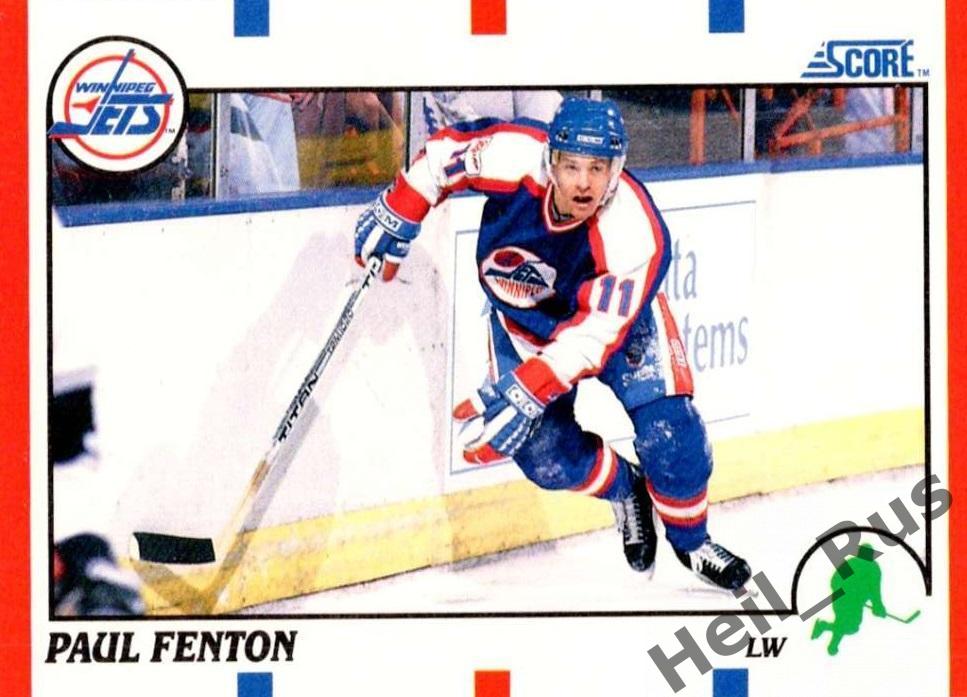 Хоккей. Карточка Paul Fenton/Пол Фентон (Winnipeg Jets/Виннипег Джетс) НХЛ/NHL