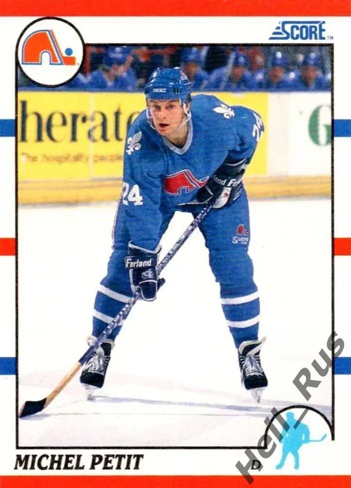 Хоккей Карточка Michel Petit/Мишель Пети Quebec Nordiques/Квебек Нордикс НХЛ/NHL