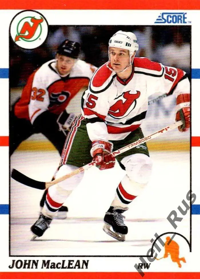 Хоккей. Карточка John MacLean/Джон Маклин (New Jersey Devils/Девилз) НХЛ/NHL