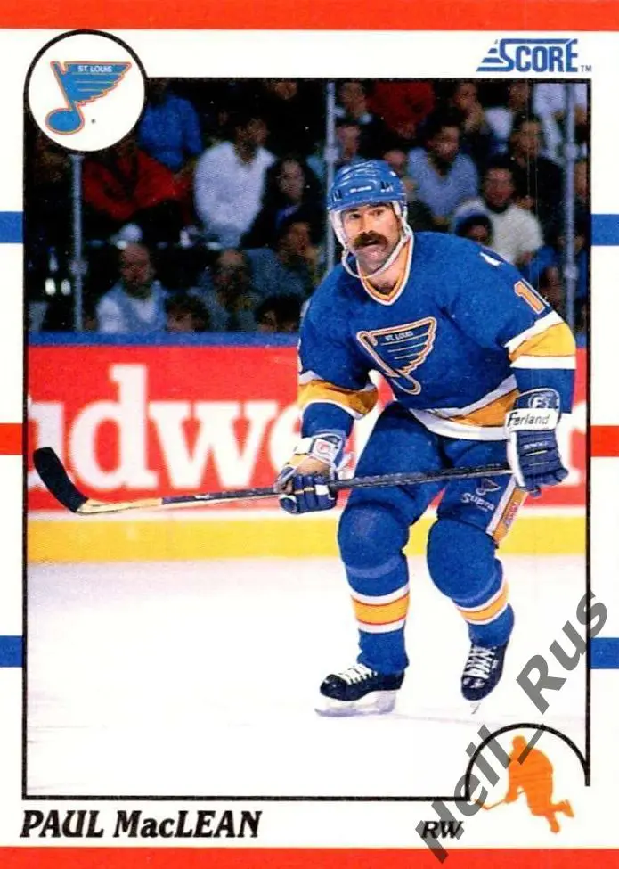 Хоккей Карточка Paul MacLean/Пол Маклин (St. Louis Blues/Сент-Луис Блюз) НХЛ/NHL