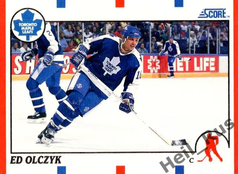 Хоккей. Карточка Ed Olczyk/Эд Ольчик (Toronto Maple Leafs/Торонто) НХЛ/NHL