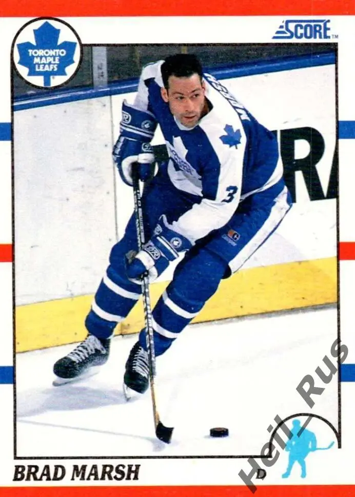 Хоккей. Карточка Brad Marsh/Брэд Марш (Toronto Maple Leafs/Торонто) НХЛ/NHL
