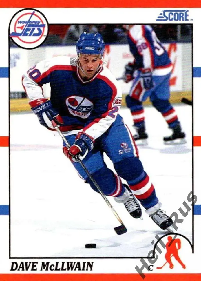 Хоккей. Карточка Dave McLlwain/Дэйв Макллуэйн (Winnipeg Jets/Виннипег) НХЛ/NHL