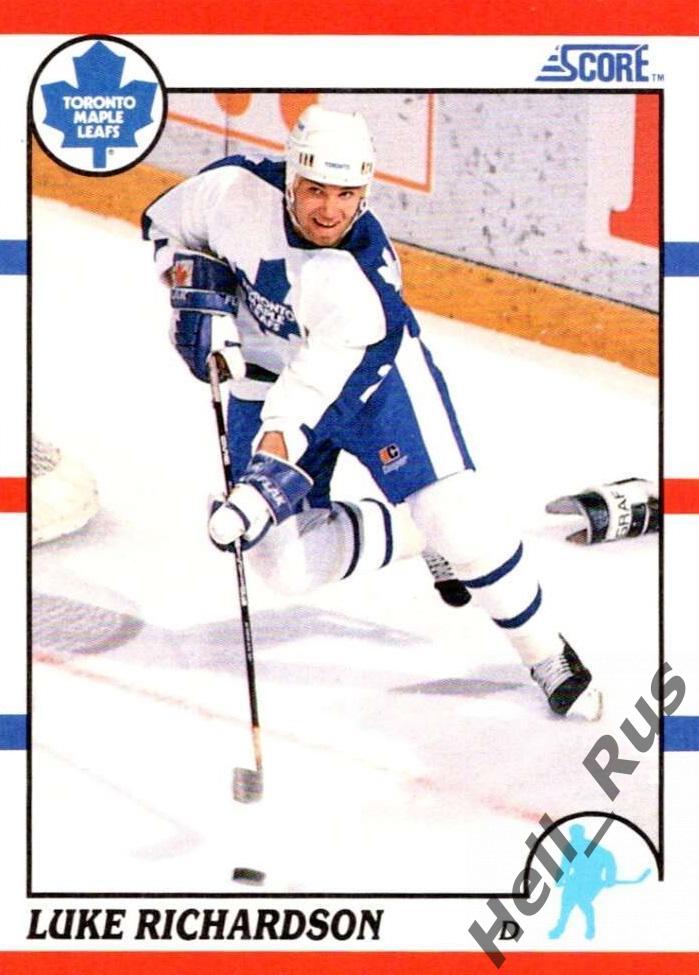 Хоккей. Карточка Luke Richardson/Люк Ричардсон (Toronto Maple Leafs) НХЛ/NHL