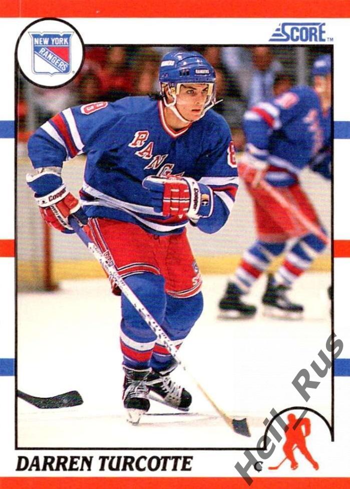 Хоккей Карточка Darren Turcotte/Даррен Тэркотт New York Rangers/Нью-Йорк НХЛ/NHL