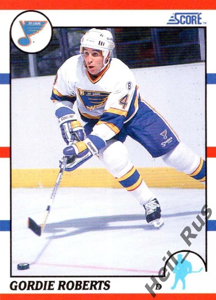 Хоккей Карточка Gordie Roberts/Горди Робертс (St. Louis Blues/Сент-Луис) НХЛ/NHL