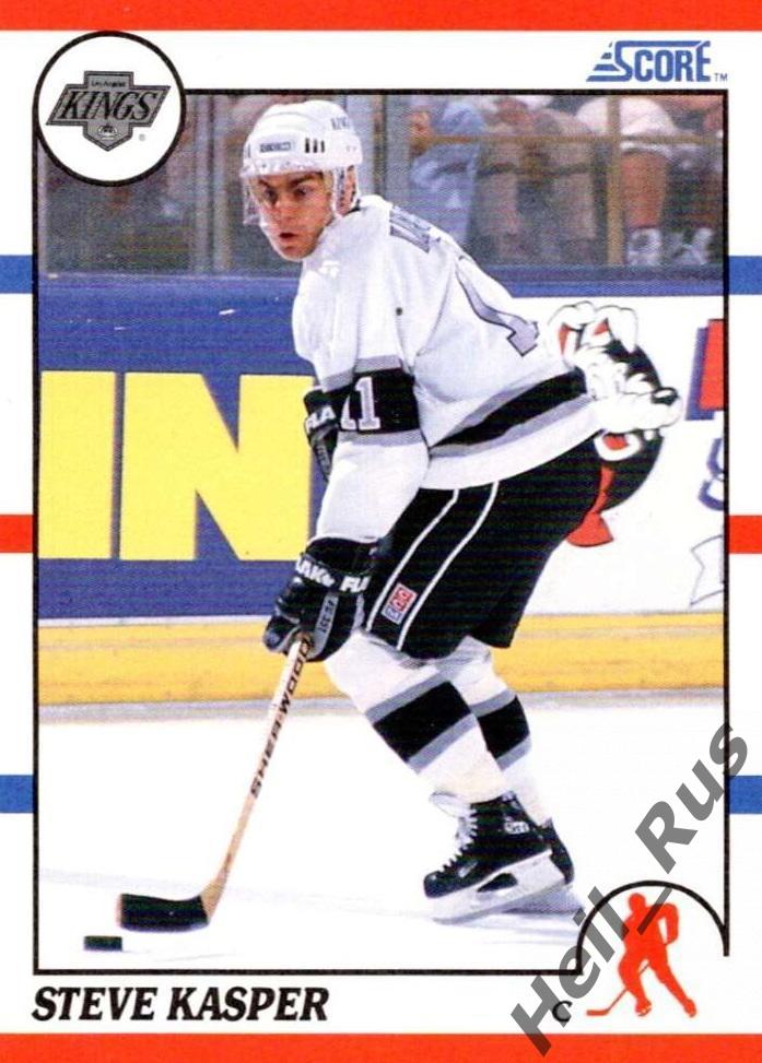 Хоккей Карточка Steve Kasper/Стив Каспер Los Angeles Kings/Кингз НХЛ/NHL 1990/91