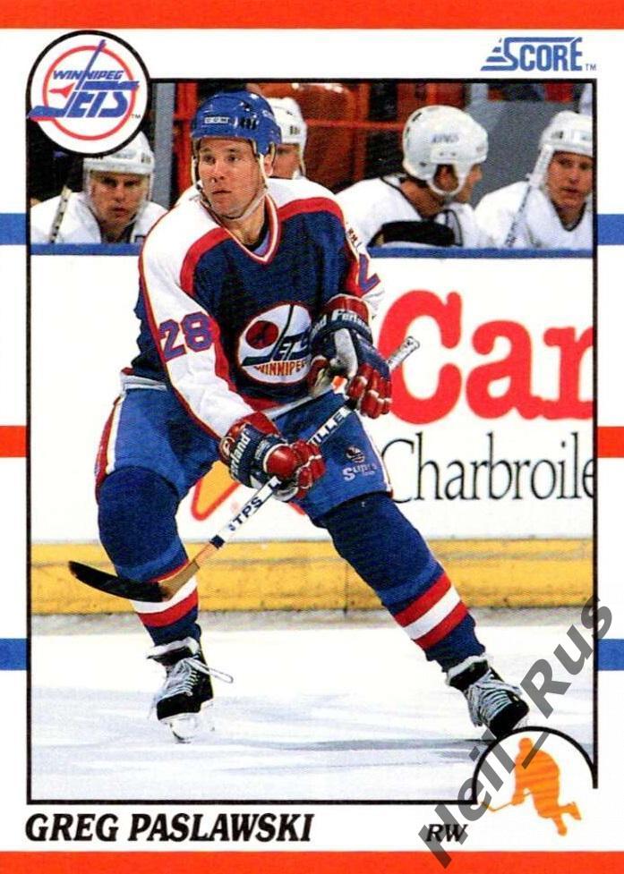 Хоккей. Карточка Greg Paslawski/Грег Паславски (Winnipeg Jets/Виннипег) НХЛ/NHL