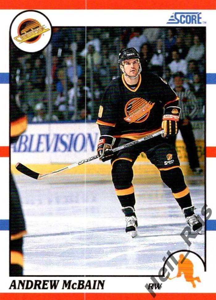 Хоккей. Карточка Andrew McBain/Эндрю Макбейн Vancouver Canucks/Ванкувер НХЛ/NHL