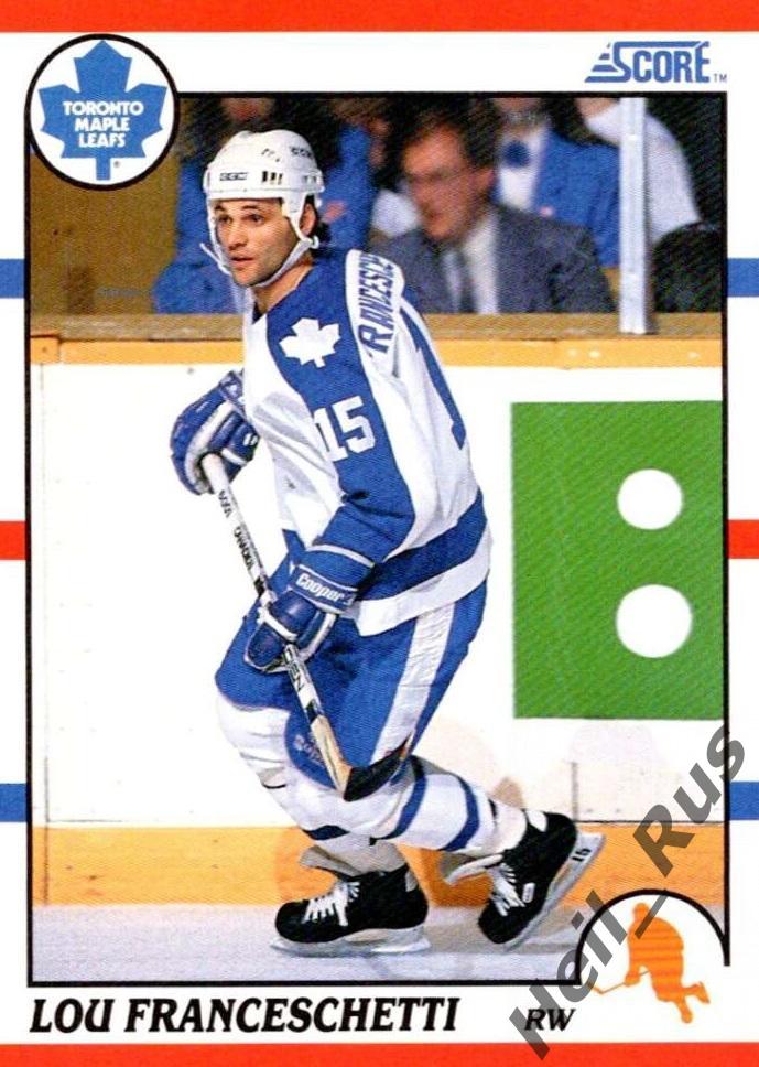 Хоккей. Карточка Lou Franceschetti/Лу Франческетти (Toronto Maple Leafs) НХЛ/NHL