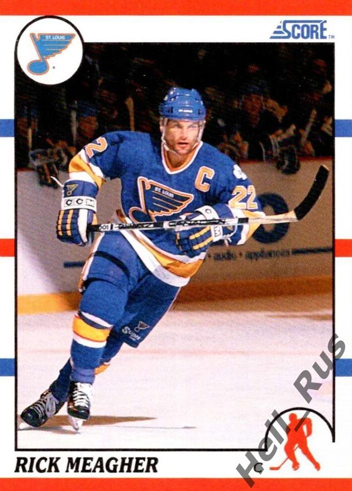 Хоккей. Карточка Rick Meagher/Рик Мигер (St. Louis Blues/Сент-Луис Блюз) НХЛ/NHL
