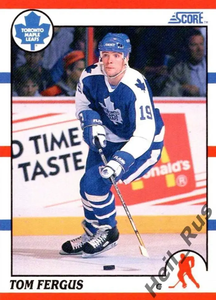 Хоккей. Карточка Tom Fergus/Том Фергус (Toronto Maple Leafs/Торонто) НХЛ/NHL