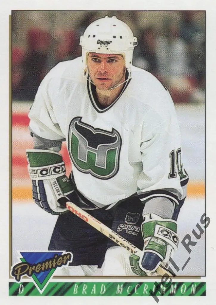 Хоккей. Карточка Брэд Маккриммон (Hartford Whalers, Локомотив Ярославль) НХЛ/NHL