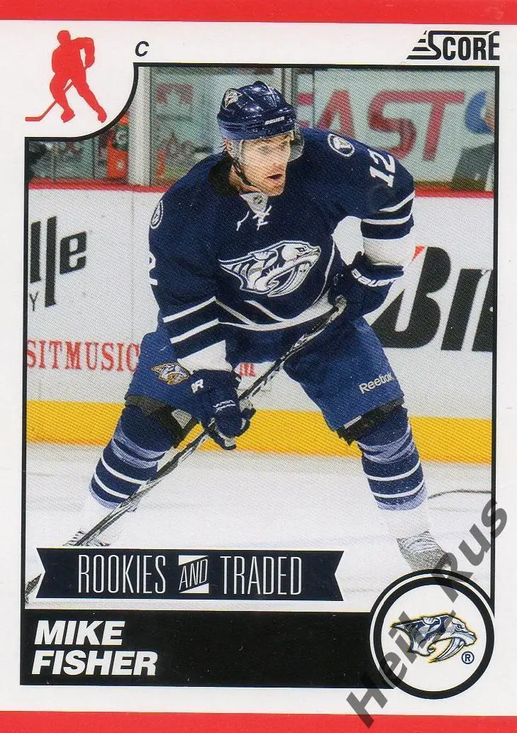 Хоккей. Карточка Mike Fisher/Майк Фишер (Nashville Predators/Нэшвилл) НХЛ/NHL