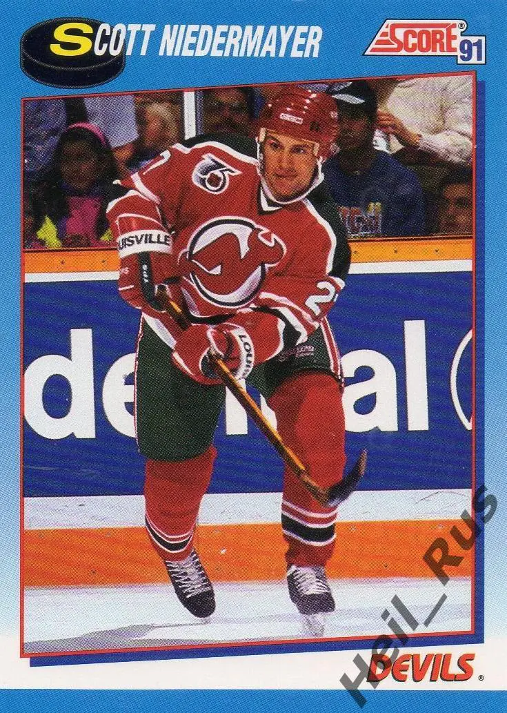 Хоккей; Карточка Scott Niedermayer/Скотт Нидермайер (New Jersey Devils) НХЛ/NHL