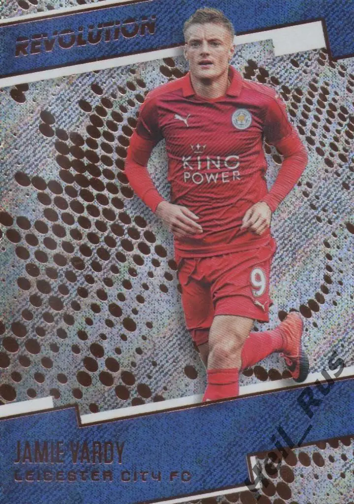 Футбол. Карточка Jamie Vardy/Джейми Варди Leicester City/Лестер Сити Panini 2017